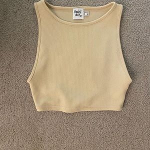 Princess Polly, Size 2, Tan Crop top